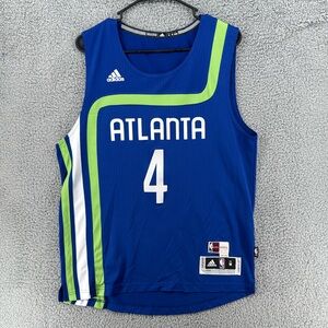 Adidas Atlanta Hawks 2016-2017 #4 Milsap Basketball Jersey Men’s Sz Medium‎